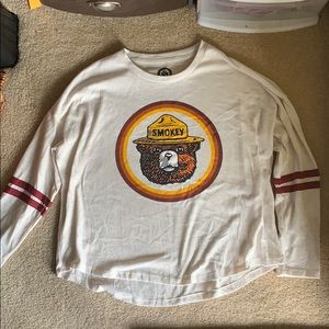 Smokey the bear top with matching shorts